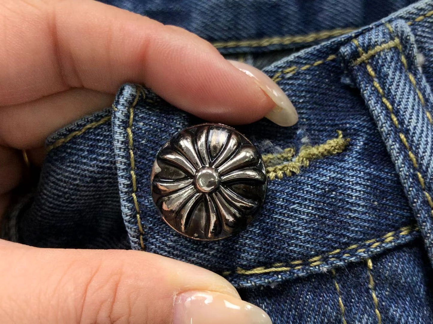 Short en jean Chrome Hearts
