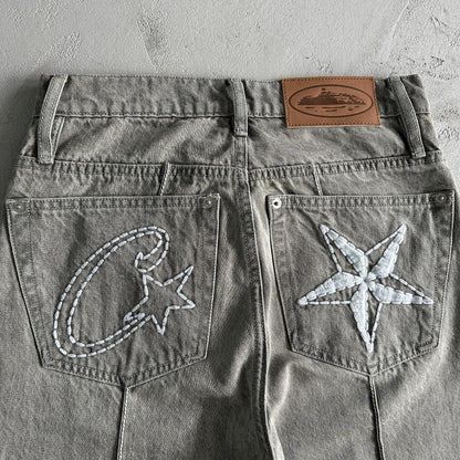Corteiz Jean en denim gris