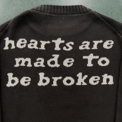 Broken P Skull Heart Sweater