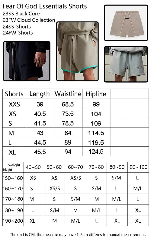 FOG X Essentials 23FW Cloud Shorts