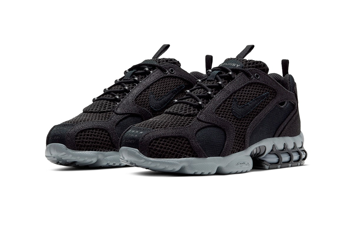 Nike x Stussy Air Zoom Spiridon Caged Noir